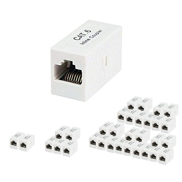 Cat6 Ethernet Cable Extender Female to Female Straight Modular Inline Coupler iMBAPrice Premium RJ45 Coupler Pack of 2 